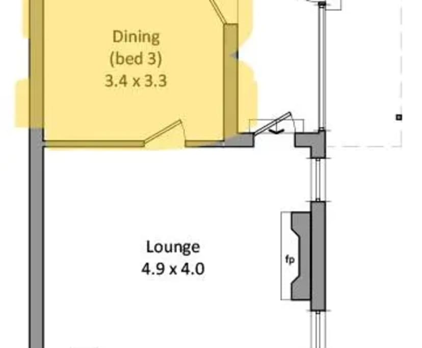 Furnished room in a share house