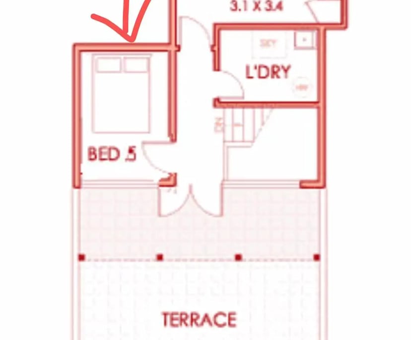 Whole property with 5 rooms for rent