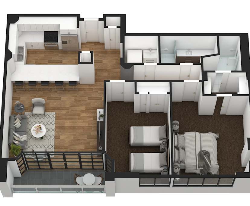 $1,025, Whole-property, 2 bathrooms, Melbourne VIC 3000