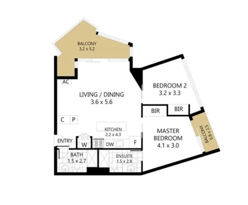 Unfurnished room with own bathroom