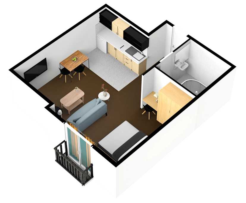 $695, Studio, 1 bathroom, Melbourne VIC 3000