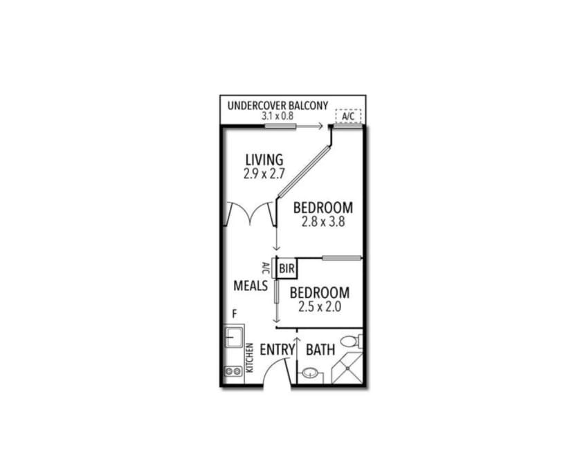 Whole property with 2 rooms for rent
