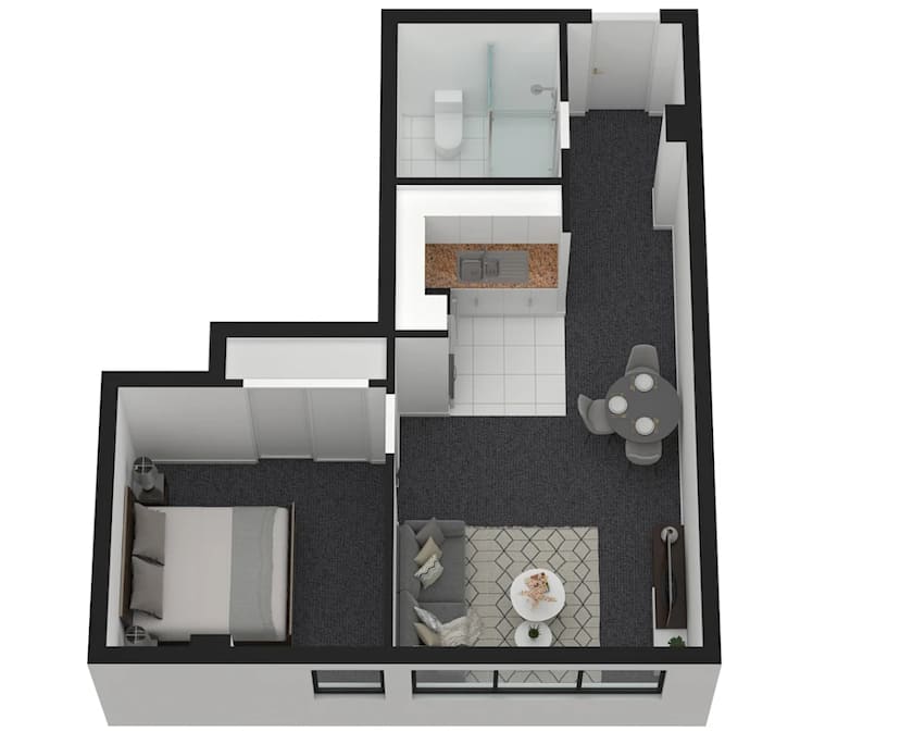 $699, 1-bed, 1 bathroom, Melbourne VIC 3004