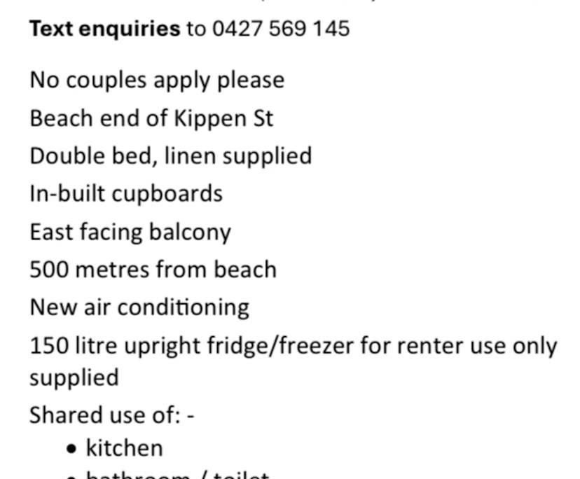 Furnished room in a share house