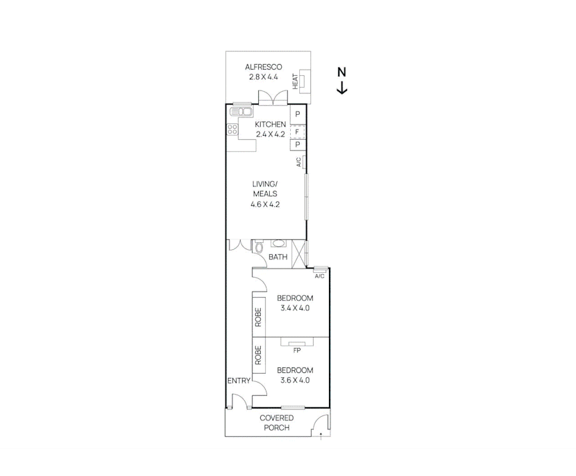 Unfurnished room in a share house