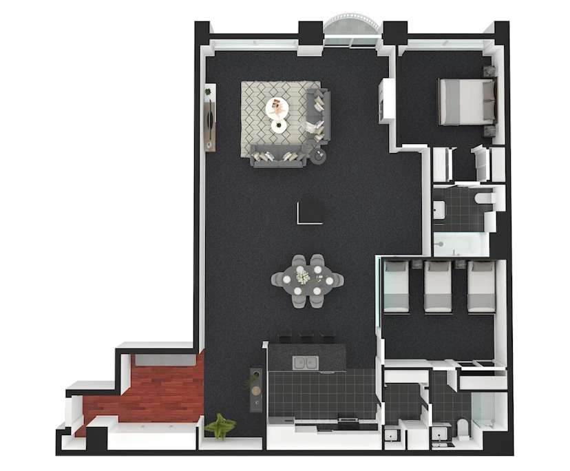 $1,099, Whole-property, 2 bathrooms, Melbourne VIC 3000