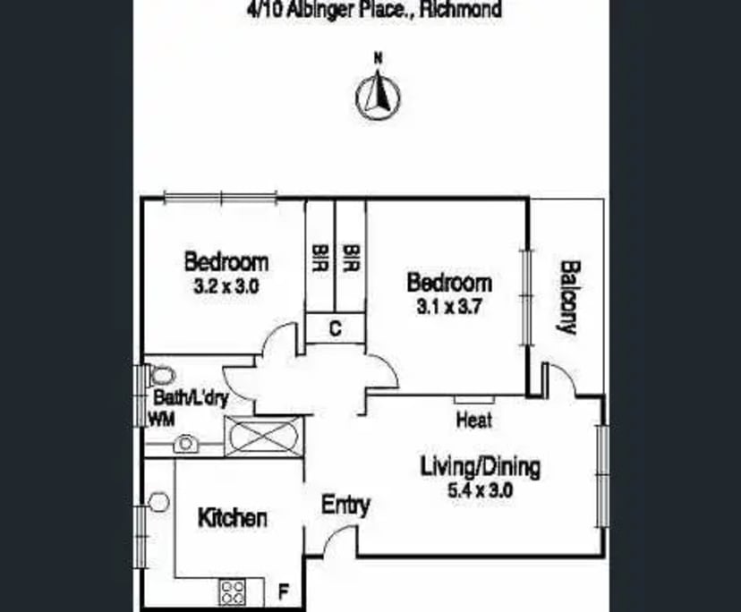 $291, Flatshare, 2 bathrooms, Richmond VIC 3121