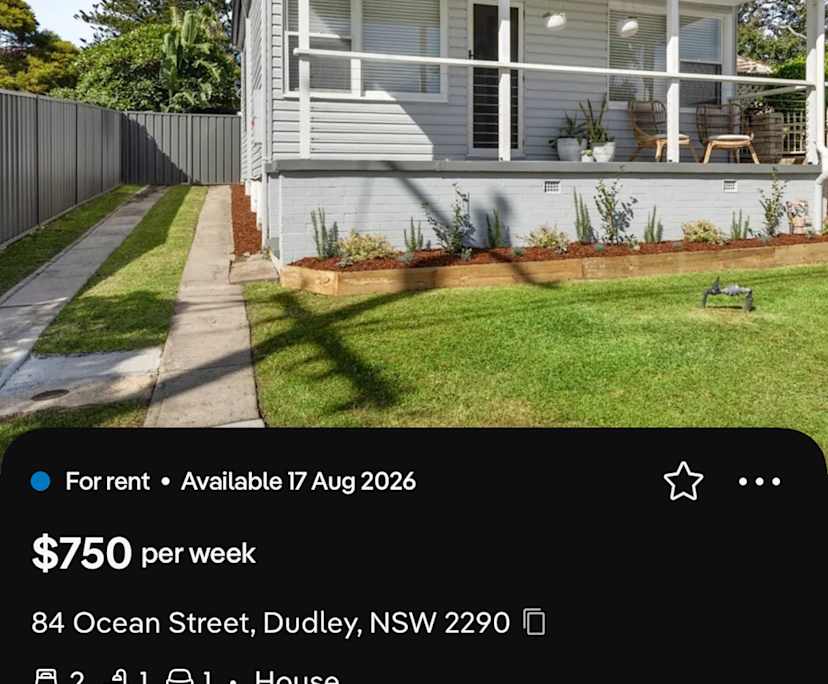 Whole property with 2 rooms for rent