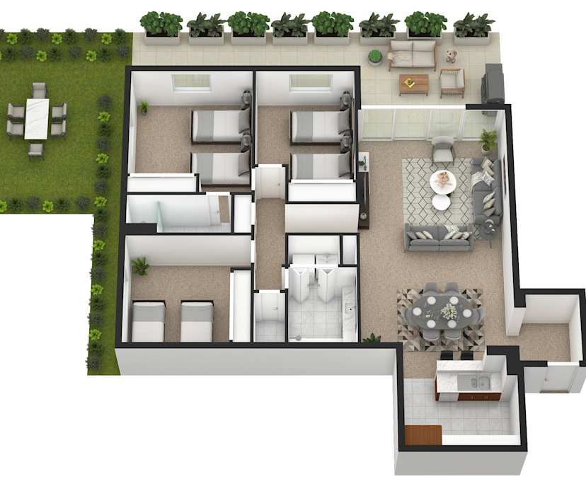 $1,395, Whole-property, 3 bathrooms, Melbourne VIC 3000