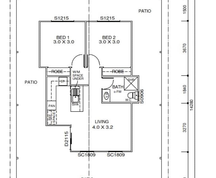 Unfurnished room granny flat for rent