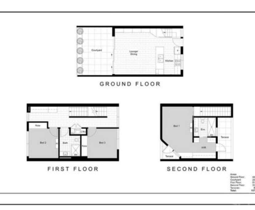 Unfurnished room in a share house