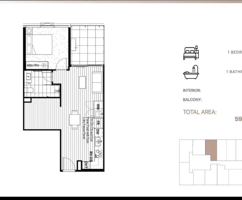 Whole property with 2 rooms for rent