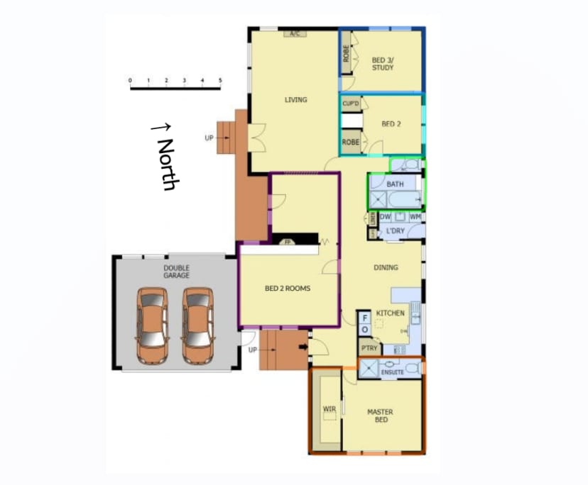 Furnished room with ensuite in a share house