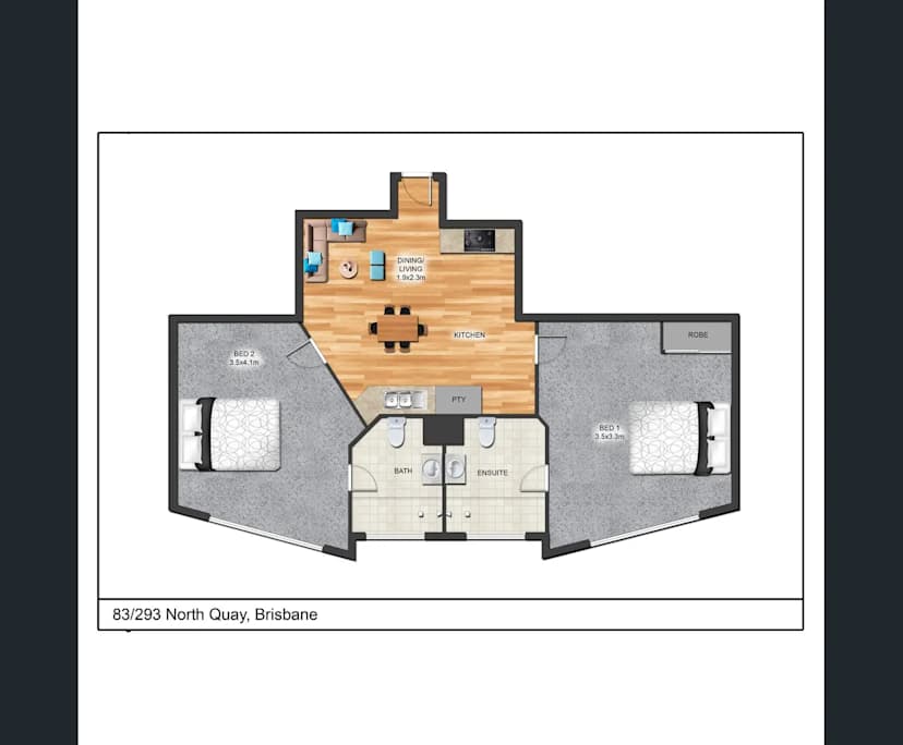 Room with ensuite in a flatshare