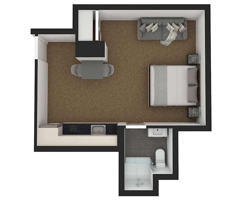 $695, Studio, 1 bathroom, Melbourne VIC 3000