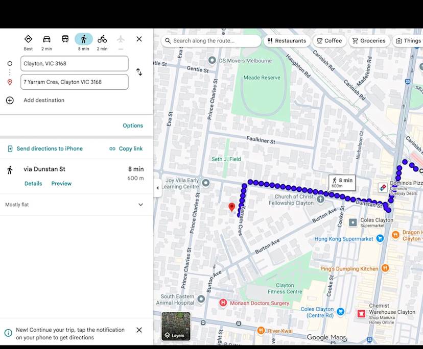 $550, Whole-property, 2 bathrooms, Clayton VIC 3168