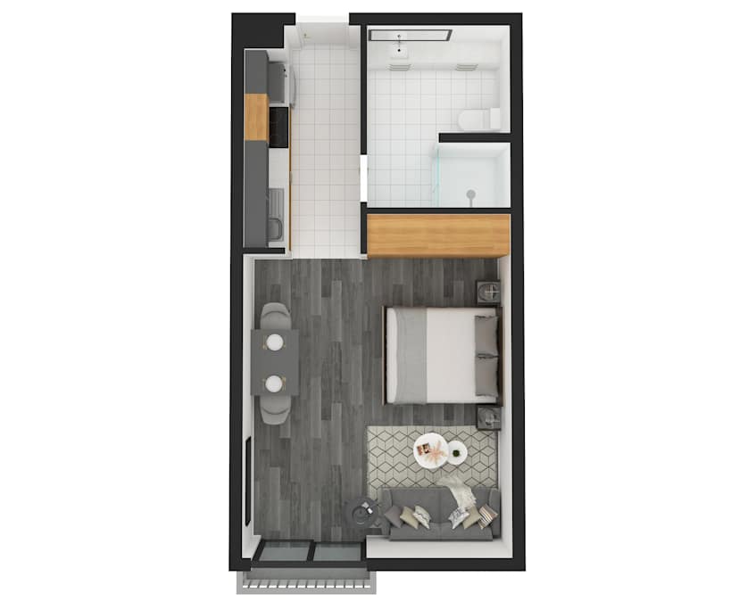 $650, Studio, 1 bathroom, Melbourne VIC 3000