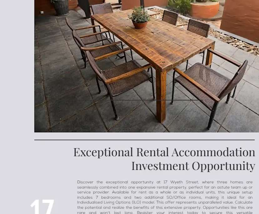 Whole property with 6 rooms for rent