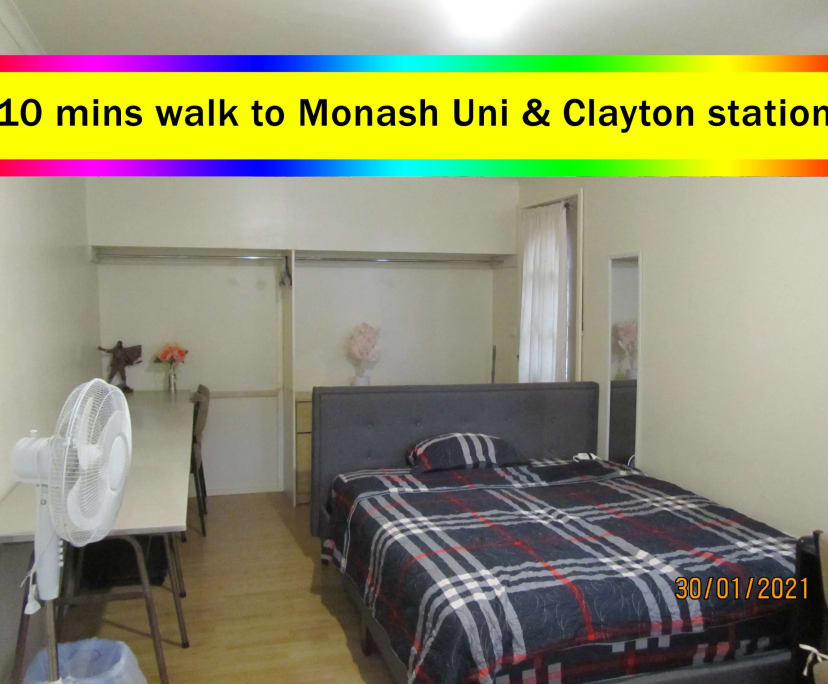 $282, Student-accommodation, 1 bathroom, Clayton VIC 3168