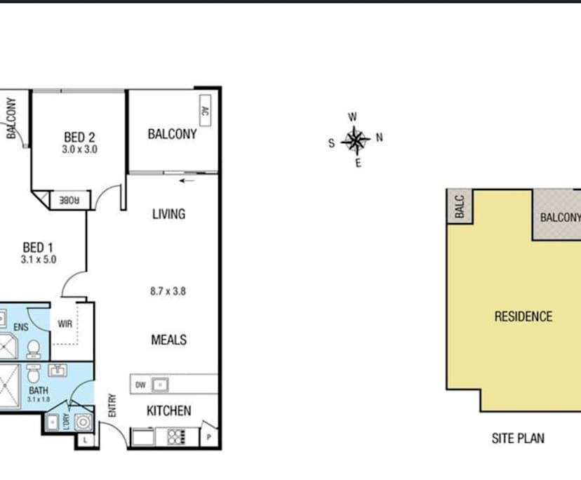 Whole property with 2 rooms for rent