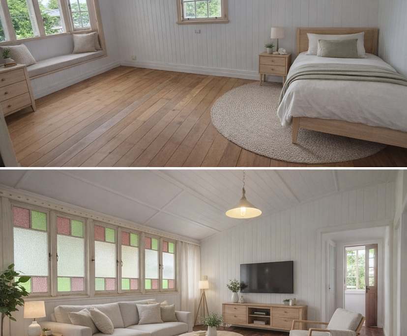 Whole property with 3 rooms for rent