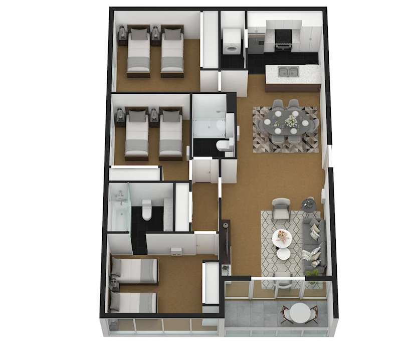 $1,450, Whole-property, 3 bathrooms, Melbourne VIC 3000