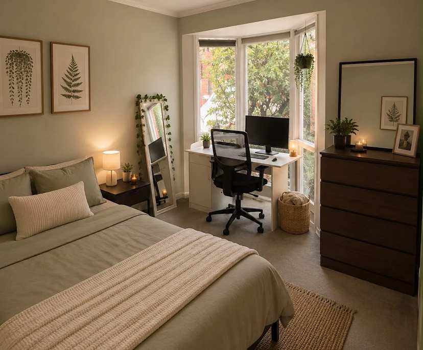 Furnished room with own bathroom