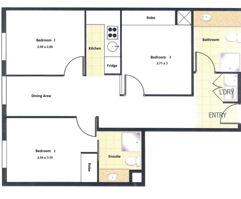 $320, Flatshare, 3 bathrooms, Melbourne VIC 3000