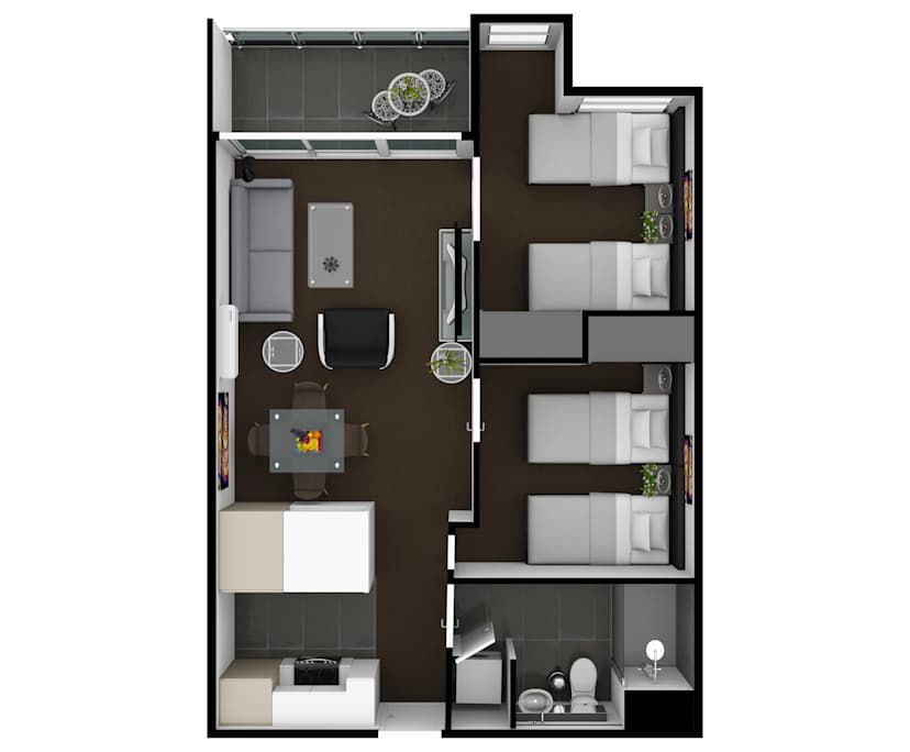 $899, Whole-property, 2 bathrooms, Melbourne VIC 3000