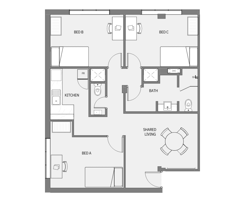 $660, Student-accommodation, 3 rooms, Perth WA 6000, Perth WA 6000