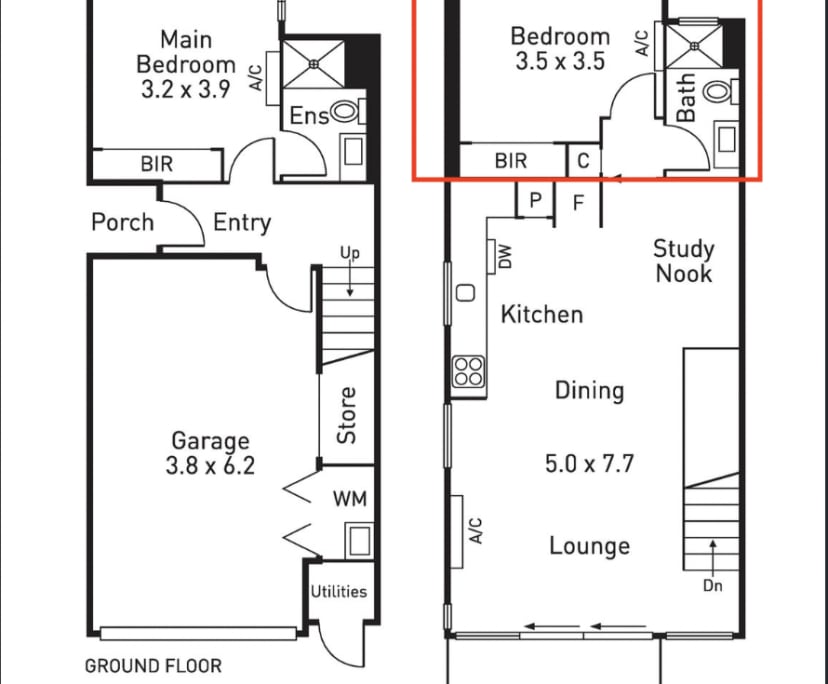 Room for Rent in Richmond, Melbourne 375, Unfurni...