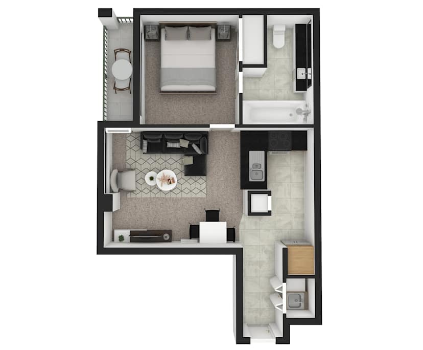 $499, 1-bed, 1 bathroom, Melbourne VIC 3000