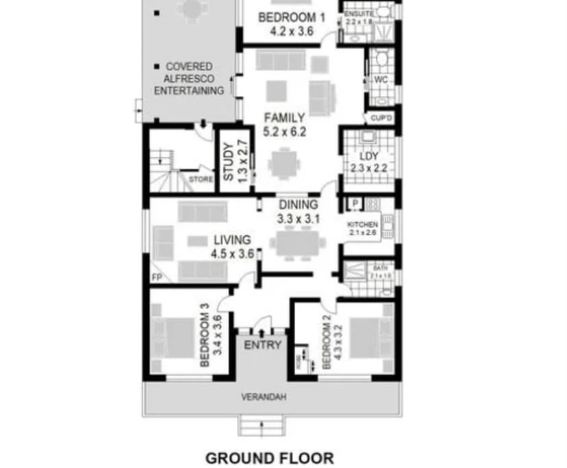 Unfurnished room with ensuite in a share house