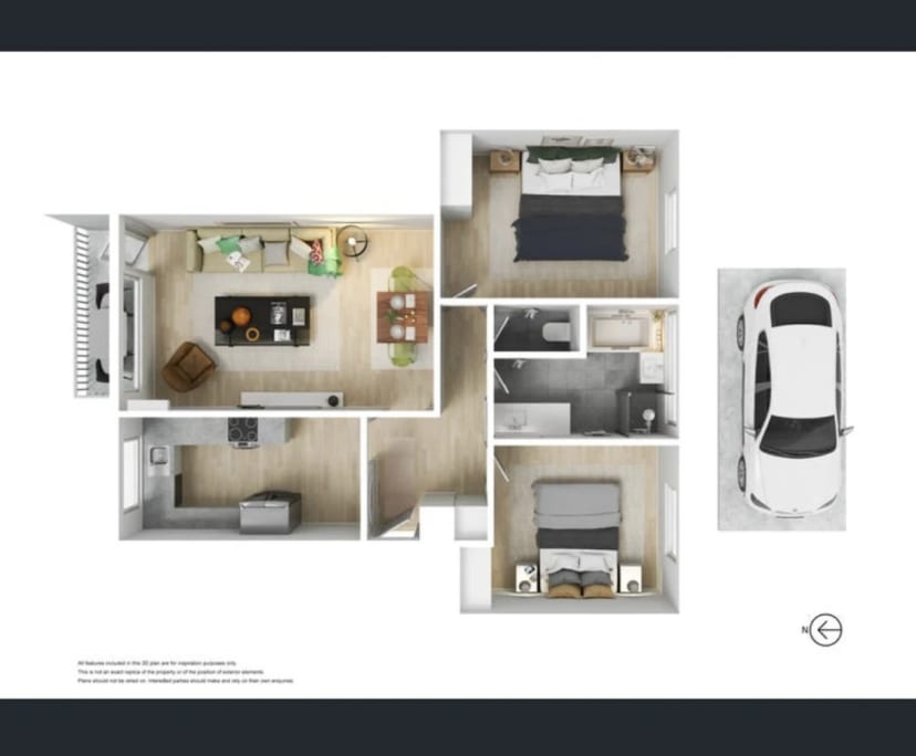 Furnished room in a flatshare