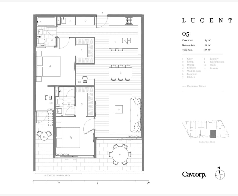Furnished room with ensuite in a flatshare