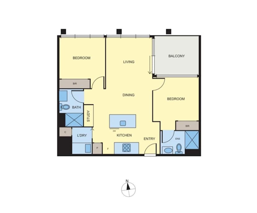 Furnished room with own bathroom