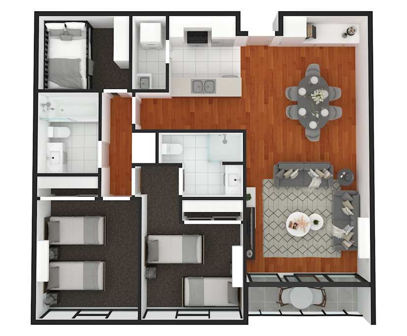 $1,295, Whole-property, 3 bathrooms, Melbourne VIC 3000