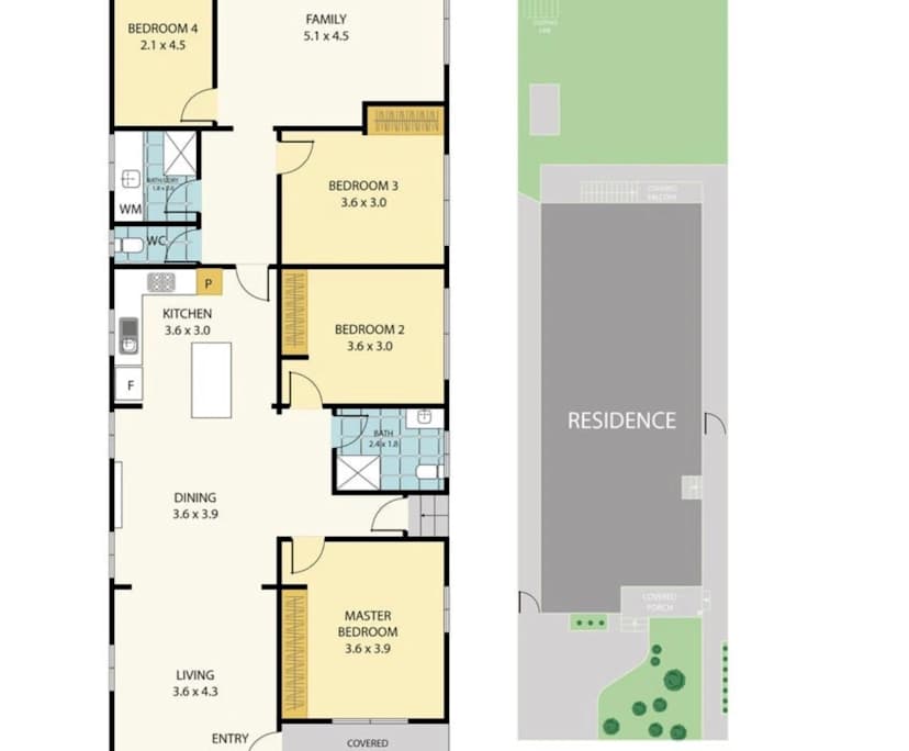 Unfurnished room in a share house