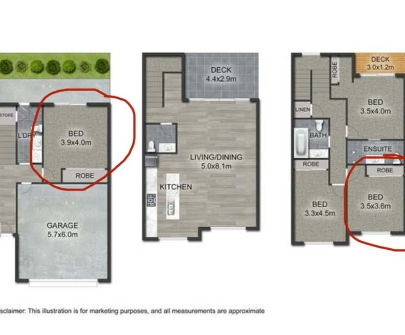 Unfurnished room with own bathroom