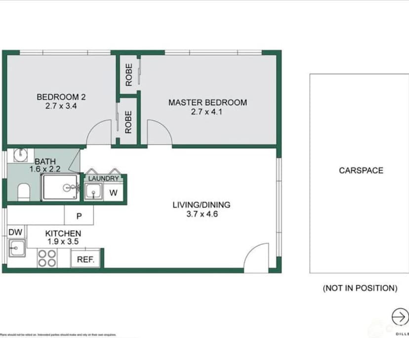 Unfurnished room in a share house