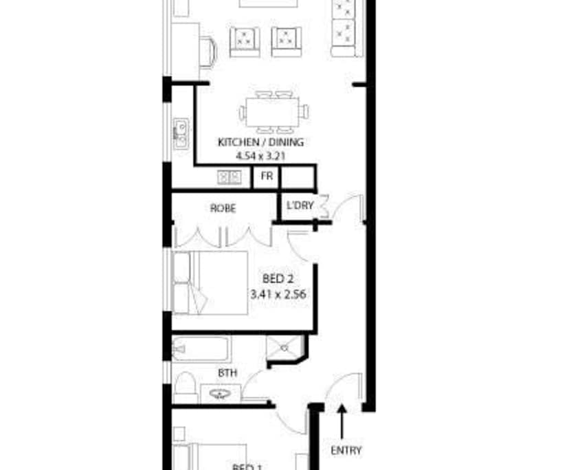 Furnished room in a flatshare