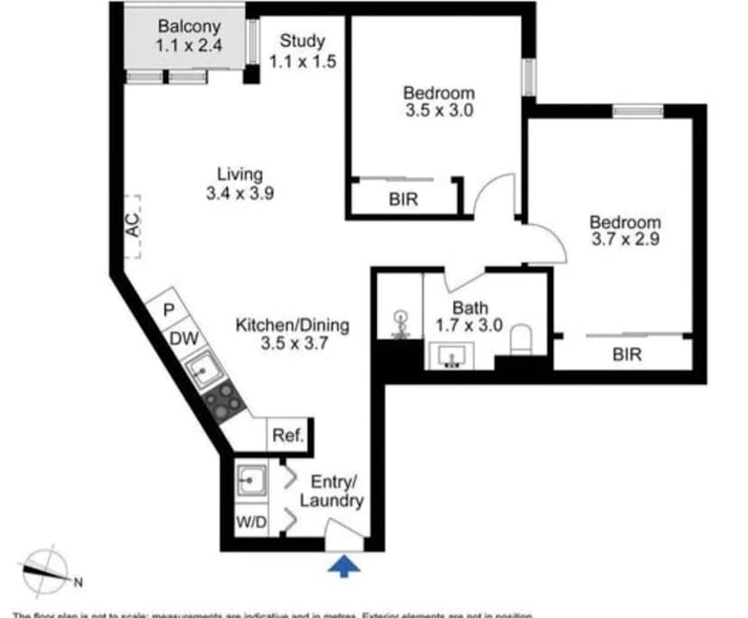 Furnished room in a flatshare