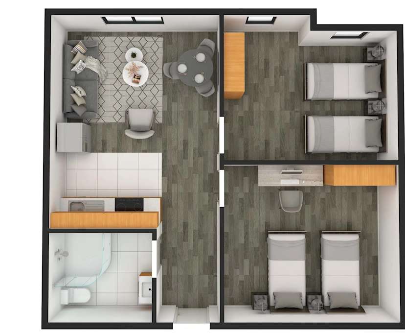 $925, Whole-property, 2 bathrooms, Melbourne VIC 3000