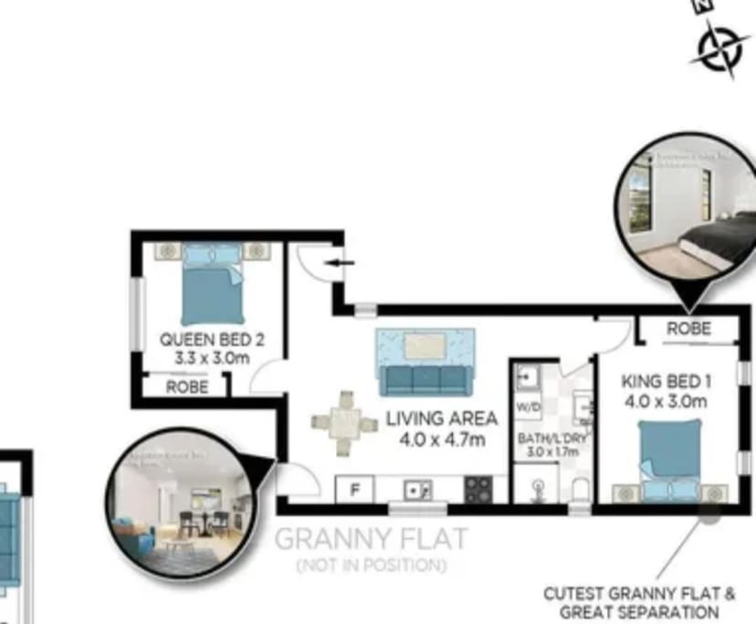 Unfurnished room in a share house