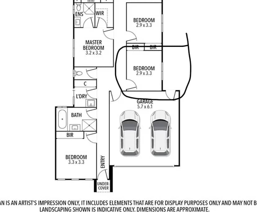 Whole property with 4 rooms for rent