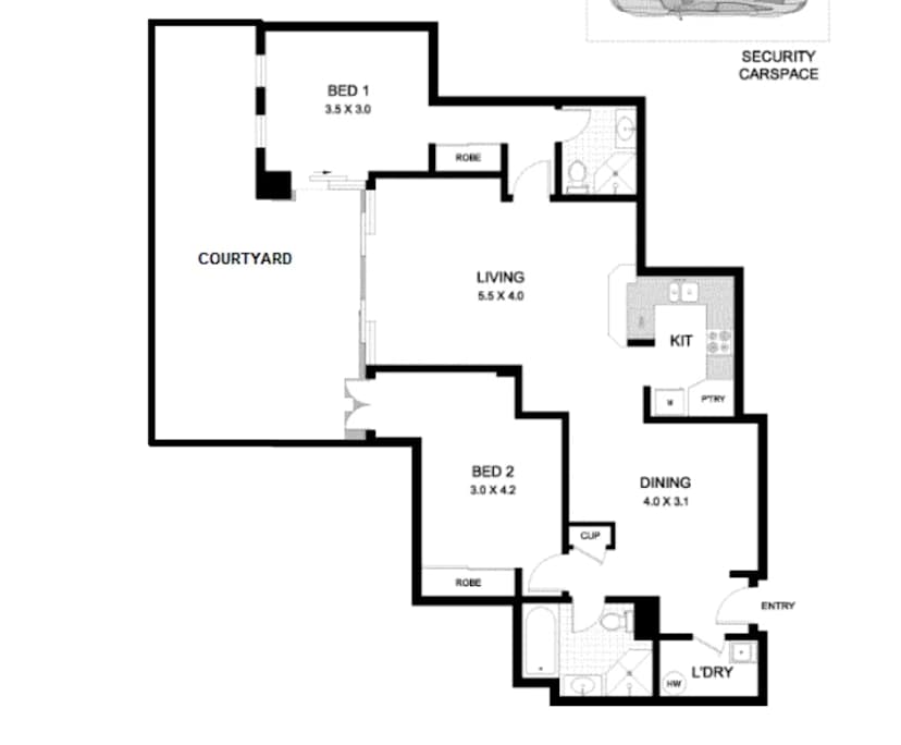 Furnished room with own bathroom