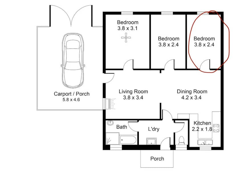 Room in a share house