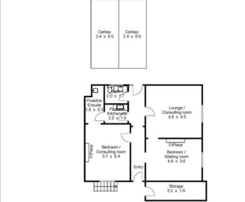 Whole property with 2 rooms for rent