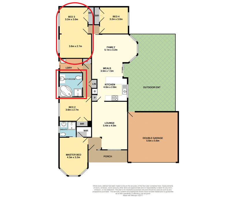 Room with own bathroom