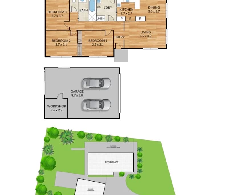 Unfurnished room in a share house